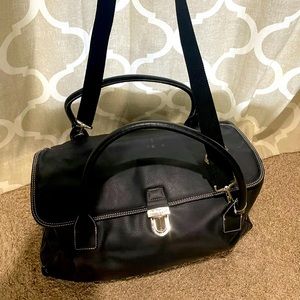 Victoria’s Secret leather duffel weekender bag